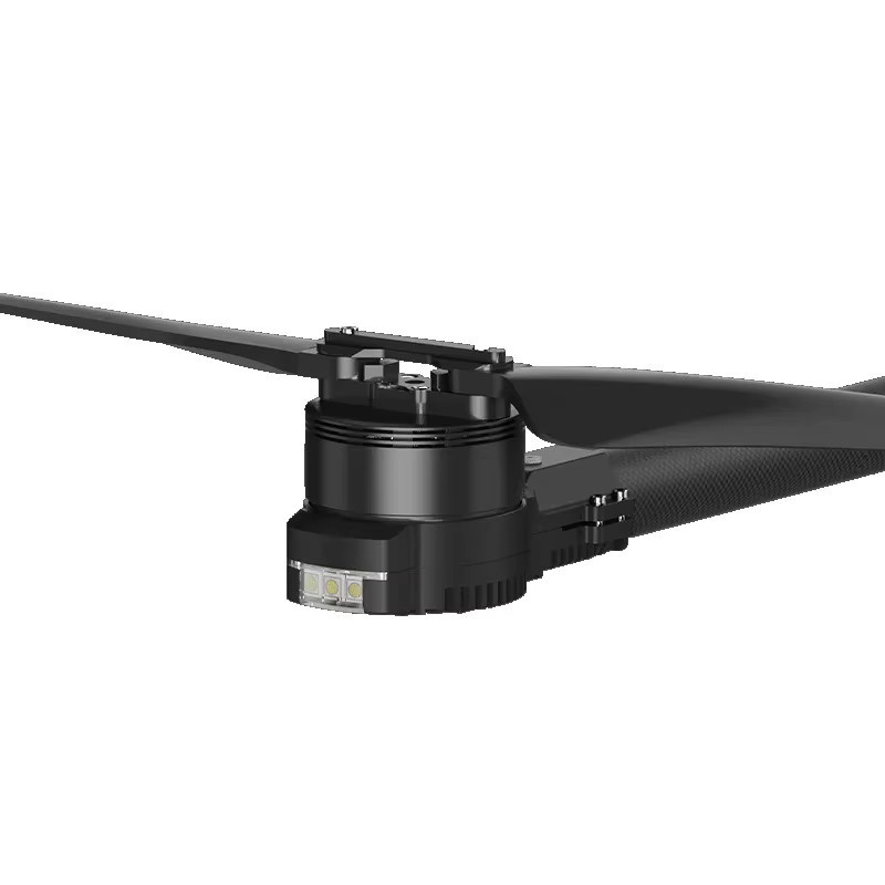 Multi-Rotor-Drohne mit integriertem Stromversorgungssystem und Klapppropellern in Schwarz - Bild 2