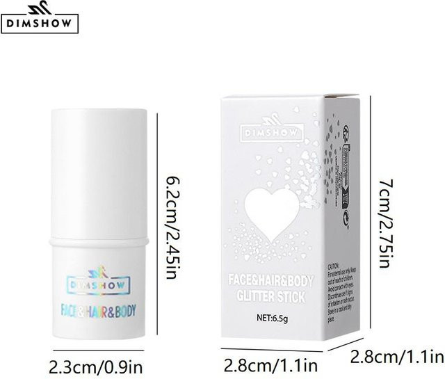 dimshow Körperglitzer-Gel, 8 Farben, glänzend, Unisex - Bild 1