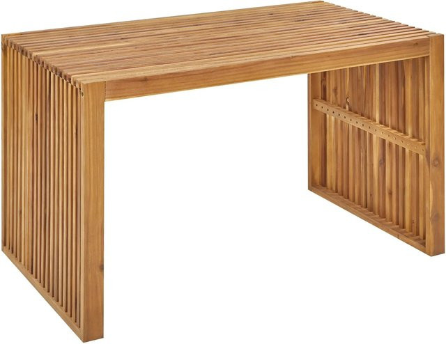 Beliani Gartentisch BELLANO aus Akazienholz und Metall in Braun, B/T/H: 120 x 70 x 70 cm - Bild 1