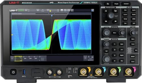 Uni-T MSO3034X Digital-Oszilloskop 350MHz in Schwarz - Bild 1