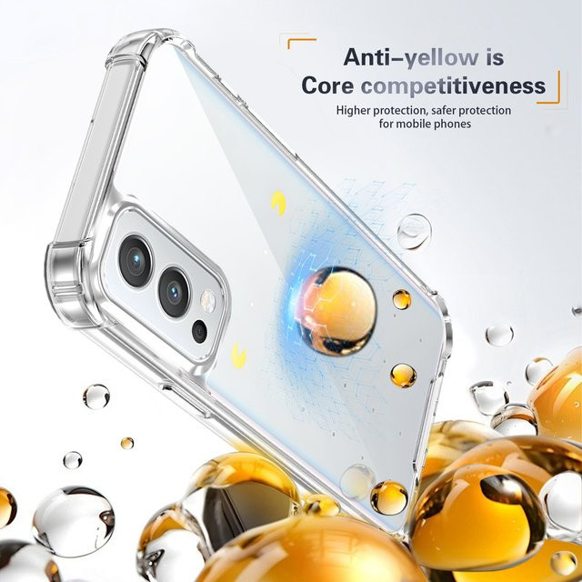 OnePlus Nord2 Schutzhülle aus Silikon mit transparenter, matter Rückseite und stoßfestem Luftpolster-Design in Transparent - Bild 1