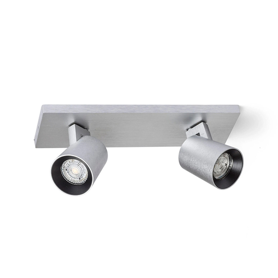 Rendl Deckenleuchte Kenny II aus gebürstetem Aluminium in Silber mit 16 W und GU10 Fassung - Bild 2