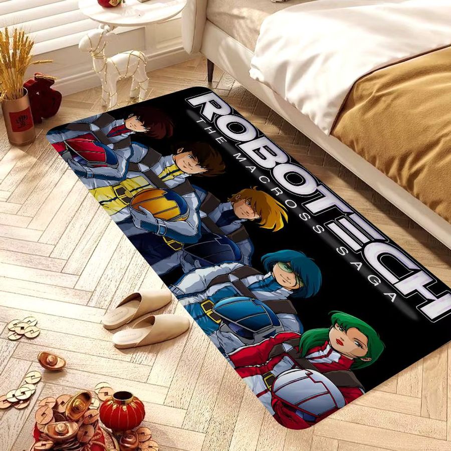 Potdemiel Cartoon R-Robotech Bodenmatte, rutschfeste Dekomatte in Multicolor für Wohnzimmer, Wäscheküche oder Kinderzimmer - Bild 3