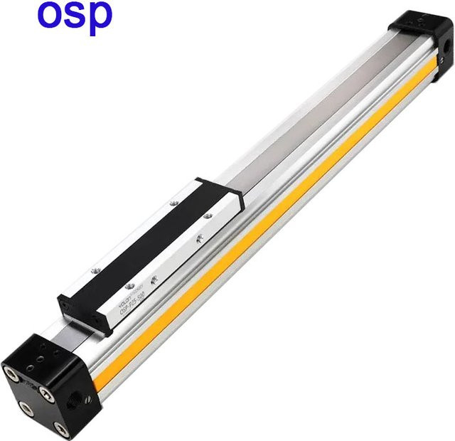 OSP Pneumatik-Luftzylinder OSP-25, doppeltwirkend und kolbenstangenlos, Farbe: Silber - Bild 1