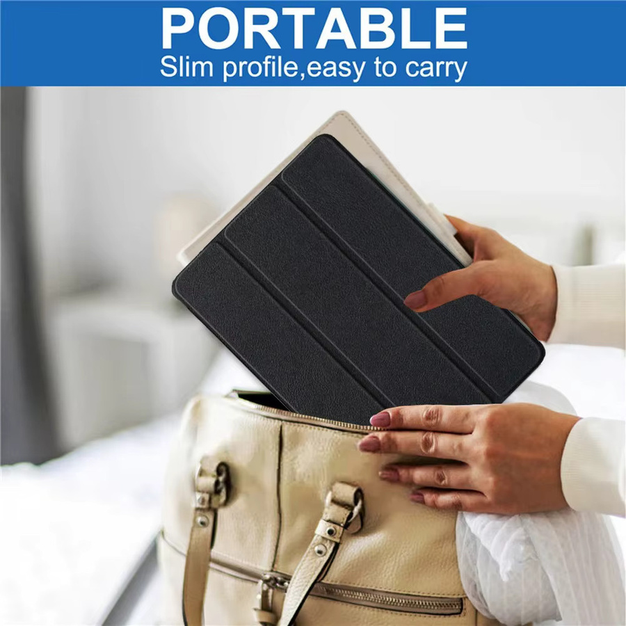 Tabwee Smart Tablet-Hülle für Tabwee T90 W90 2025 11 Zoll mit dreifach gefalteter Magnetabdeckung und hartem PC-Rückschale in Schwarz und Grün - Bild 5