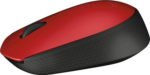 Logitech M171 Wireless Maus, kabellos, optisch, Rot/Schwarz, 1000 dpi - Bild 2