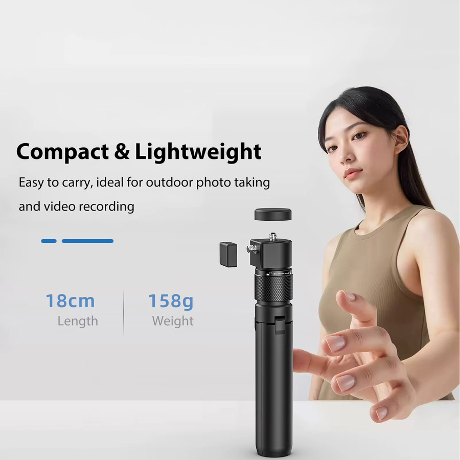 Arealer 360 Grad Drehbarer Selfie-Stick Stativ-Griff für OSMO360 X3 X4 X5 in Schwarz - Bild 4