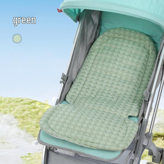 Chose One Kühlmatte aus Eis-Seide in Grün für Kinderwagen, Autositze und Hochstühle - Bild 1