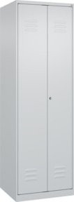 C+P Wäsche-Spind Classic PLUS mit 2 Abteilen, grau, H x B x T: 185 x 60 x 50 cm - Bild 1
