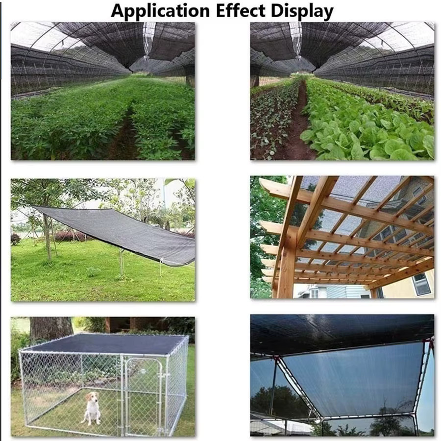 Schwarzes Sonnenschutznetz für den Außenbereich als UV-Schatten für Garten und Hof - Bild 5