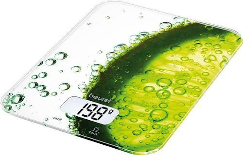 Beurer KS 19 Fresh Digitale Küchenwaage mit Glasoberfläche, Wägebereich bis 5 kg, B/T/H: 20,0 x 14,5 x 1,7 cm - Bild 1