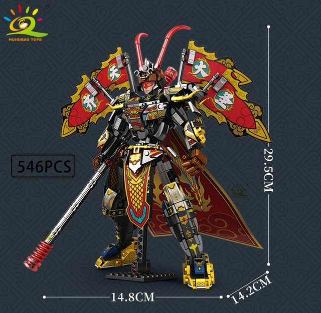 Wucifang Bags Schwarzer SunWuKong Krieger Mech Roboter, Bausteine, ab 6 Jahren - Bild 1