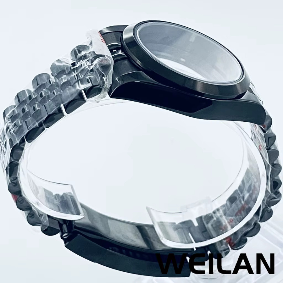 Uhrengehäuse Edelstahl, Schwarz, 36mm 40mm, Saphir Crystal - Bild 3