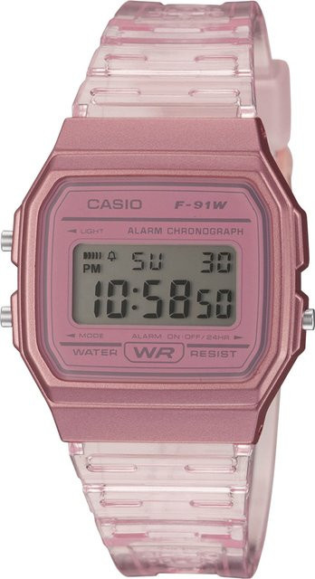 Casio Digitaluhr, Quarz, Kunststoff, Pink, 33 mm, Damen - Bild 1