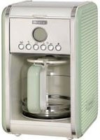 Ariete Filterkaffeemaschine im amerikanischen Vintage-Stil mit Glaskanne und Timer in Grün - Bild 1