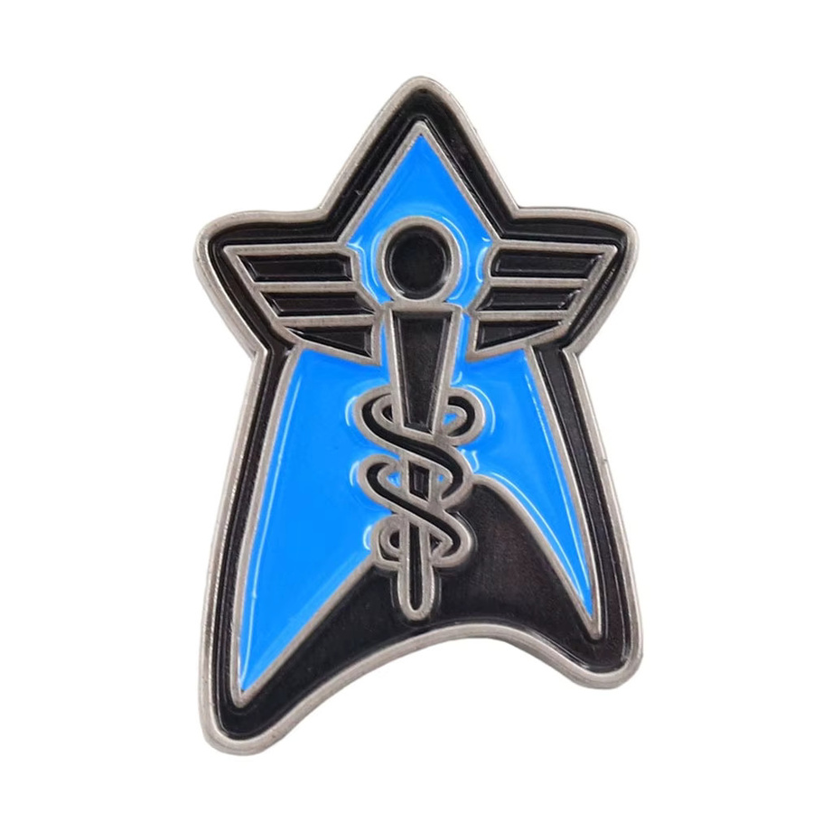 Star Trek Emaille-Pin, Captain Logo Abzeichen, Unisex - Bild 3