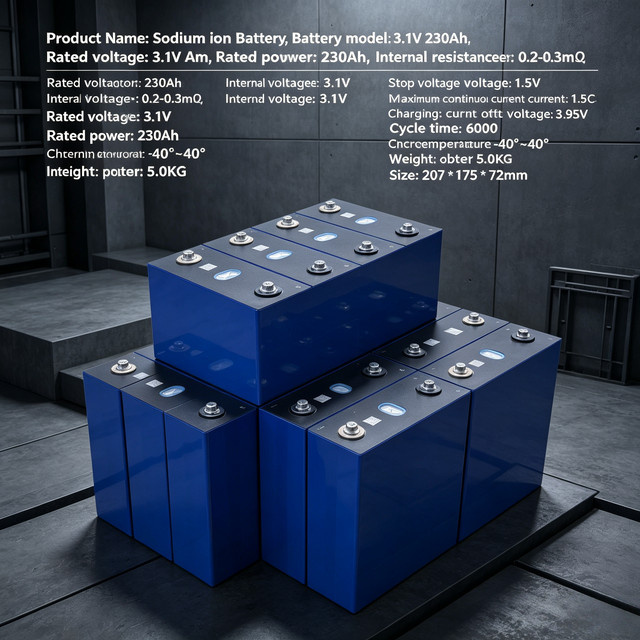 DIANKAISHOU Natrium-Ionen-Batterie Klasse A in Blau, 2,9V/3,1V 230Ah, temperaturbeständig für Motorräder, Elektroroller und Reise-Elektrofahrzeuge - Bild 1