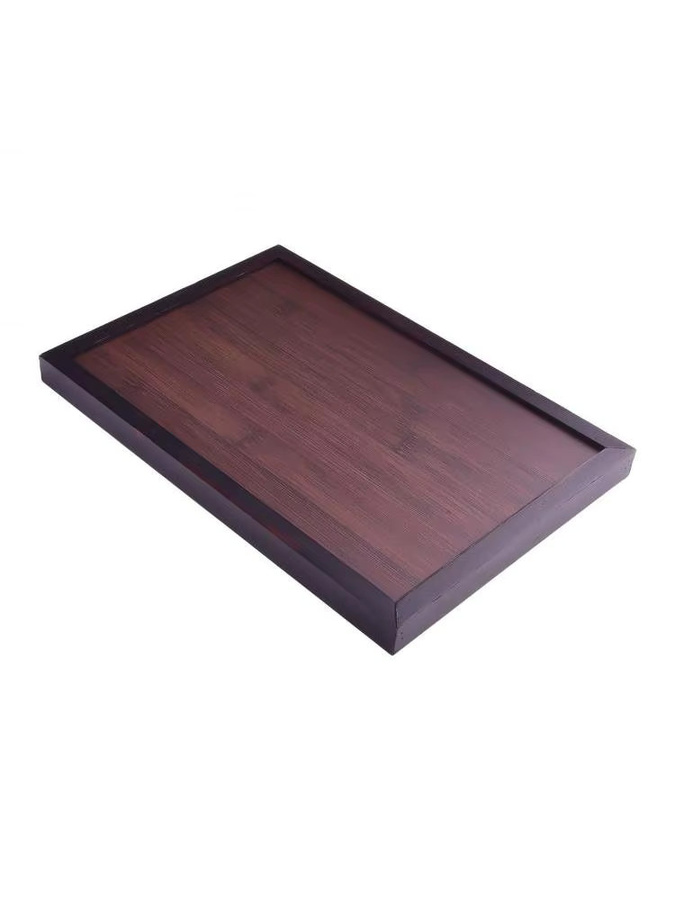 VIBRATITE Serviertablett aus Holz, quadratisch, braun, B/T: 33,0 x 22,0 cm - Bild 4