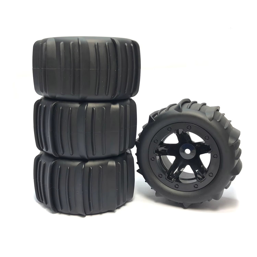 YSIDO RC Auto Reifen, 4-teiliges Set, Gummi, Schwarz - Bild 3