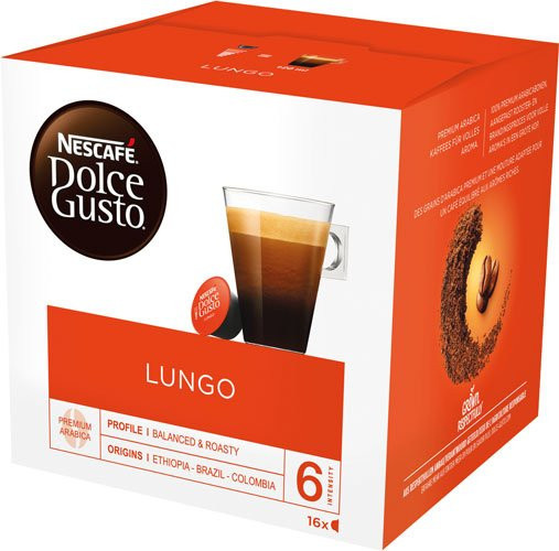 Nescafé Dolce Gusto Lungo, Kaffeekapseln, 16 Stück, 104g - Bild 1