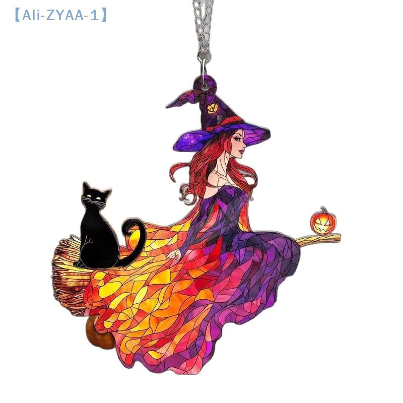 JETTING Gothic Acryl-Sonnenfänger mit schwarzer Katze als Halloween-Fensterdekoration in Schwarz und Multicolor - Bild 2