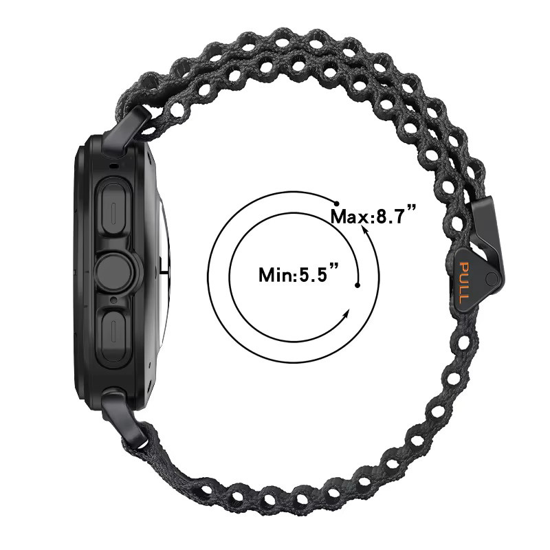 Correa Trail Strap Nylon-Armband für Samsung Galaxy Watch Ultra 2025, 47 mm - Bild 6