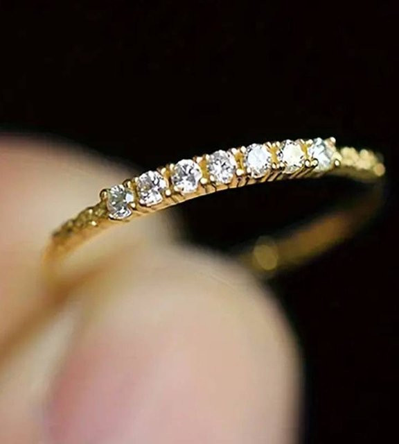 Huitan Ringe, Bicolor, Zirkonia, Damen - Bild 1