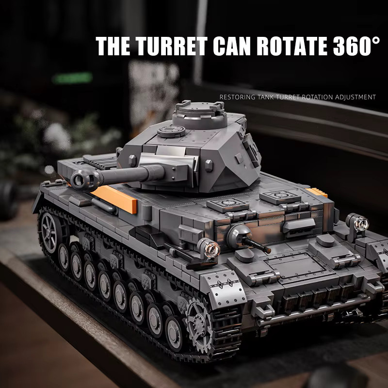 FINGERROCK Militär WW2 Deutsch Tiger Schwere Tank, Bausteine, Panzer - Bild 1