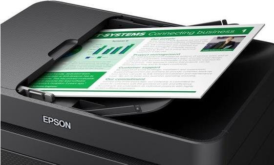 Epson WorkForce WF-2930DWF Tintenstrahl-Multifunktionsdrucker mit Drucken, Scannen, Kopieren und Faxen, Farbe: Schwarz, mit Wi-Fi und USB-Anschluss - Bild 2