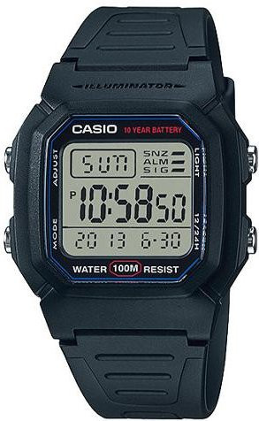 Casio Digitaluhr, Quarz, Kunststoff, Grau, 10 ATM - Bild 1