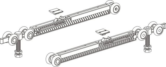 Hansaglas SoftClose Set Softstop Einzugsdämpfer für Glasschiebetüren beidseitig - Bild 1