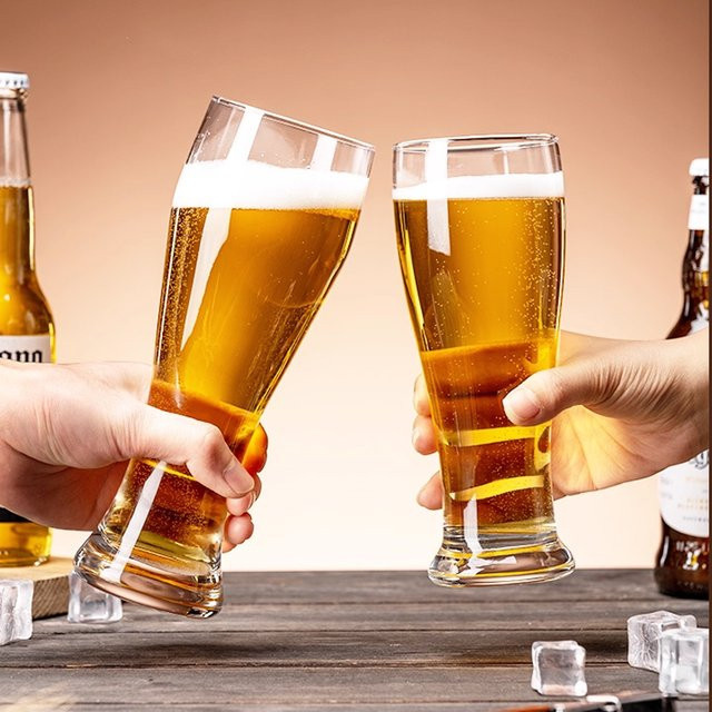 HeY LiLac Eli Premium Craft Beer Glas, transparentes bleifreies Kristallglas, 470 ml - Bild 1