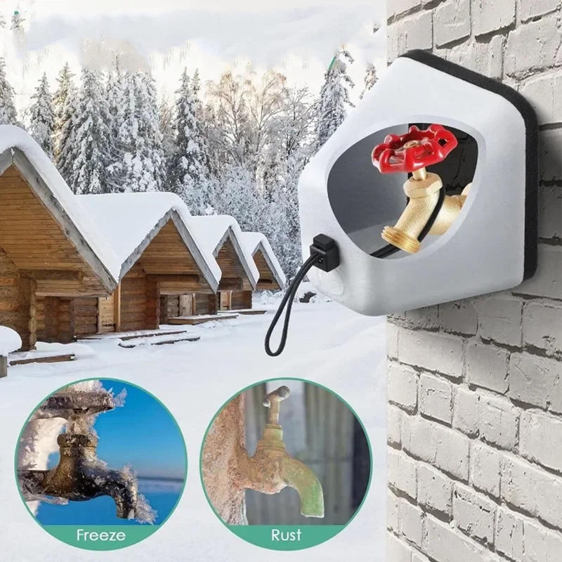 Wiederverwendbare Outdoor Wasserhahn Abdeckung aus EPS Schaumstoff zum Schutz vor Frost im Winter - Bild 3