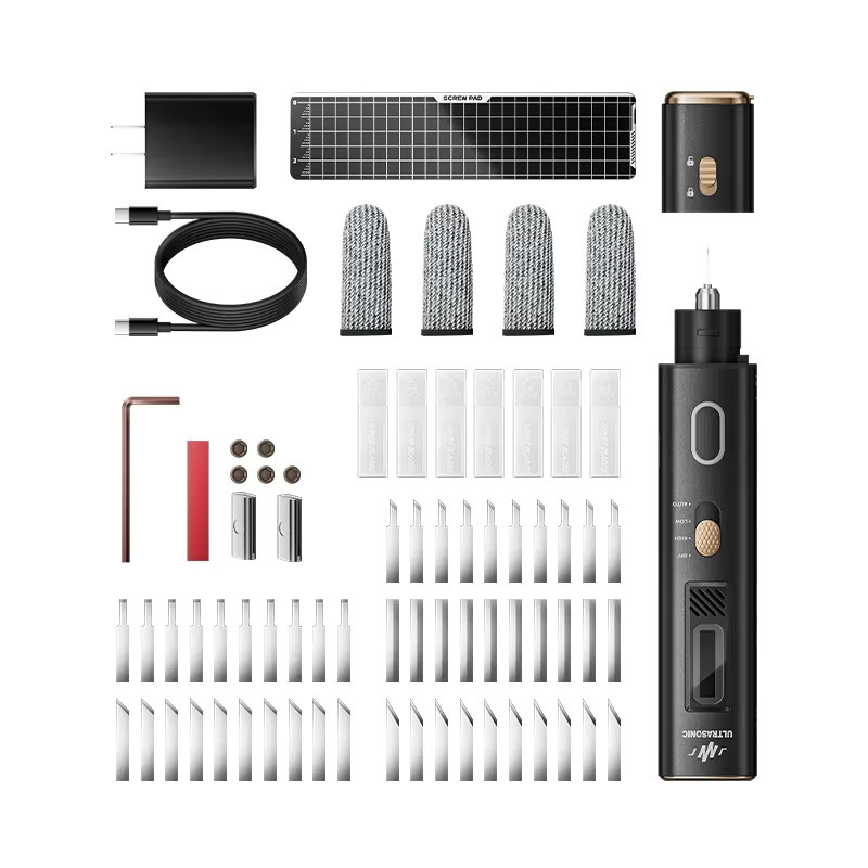 Ultraschall Cutter für Kunststoff und Acryl, Handheld High-Power Schneidewerkzeug zum Gravieren und Sägen, Schwarz - Bild 5