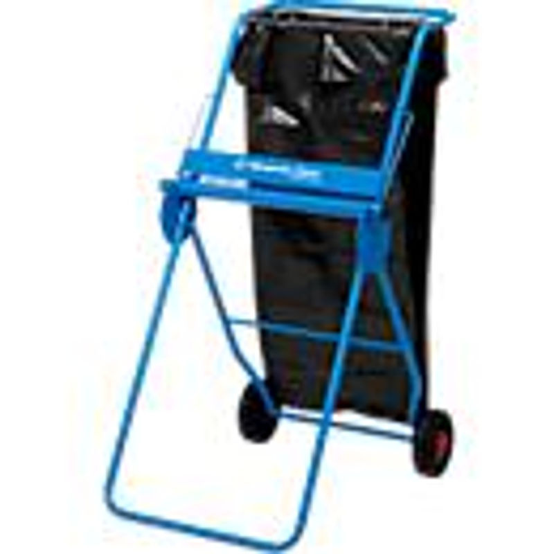 Fahrbarer Bodenständer von Kimberly Clark mit Halterung für Abfallsäcke in Blau, H: 109 cm, B: 50 cm, T: 74 cm - Bild 4