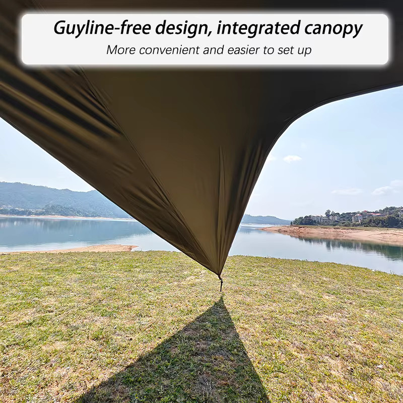 Hide Walker Oktopus-Campingplane mit Schwarzbeschichtung und Sonnenschutz, Farbe: Schwarz, B/T/H: 6 x 5 m - Bild 2