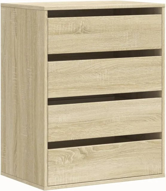 vidaXL Kommode Sonoma-Eiche in Braun und Beige aus Holzwerkstoff, B/T/H: 60 x 41 x 76 cm - Bild 1