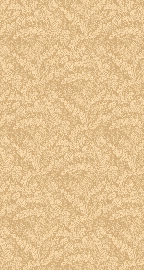 Mulberry Home Tapete Mulberry Thistle in Beige mit floralem Botanical-Design aus Vlies - Bild 1