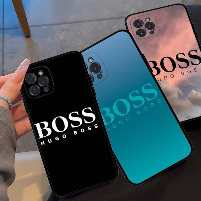 H-Hugo Coole B-Boss Handyhülle für iPhone 16 17 Air 15 14 13 12 11 Pro Max 16E Plus - Bild 1