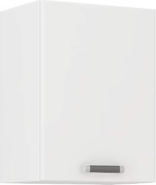 Küchen Hängeschrank Omega 240 Schwarz Weiss mit Einlegeboden und Scharniertüren, Breite: 30 cm - Bild 1
