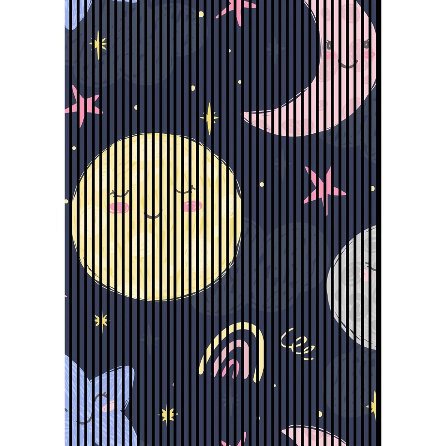 FN Acustico Akustikplatte Luna 1 in Bunt aus PET und MDF, B/H: 169,3 x 240 cm, Tiefe: 1,9 cm - Bild 2