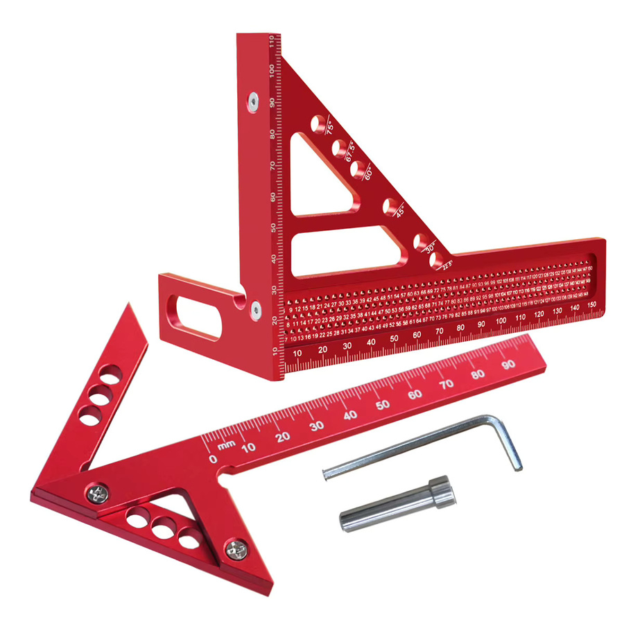 GDART Kombination aus Aluminium-Zentrierlineal und erweitertem dreieckigem Aluminiumlineal für die Holzbearbeitung - Bild 5