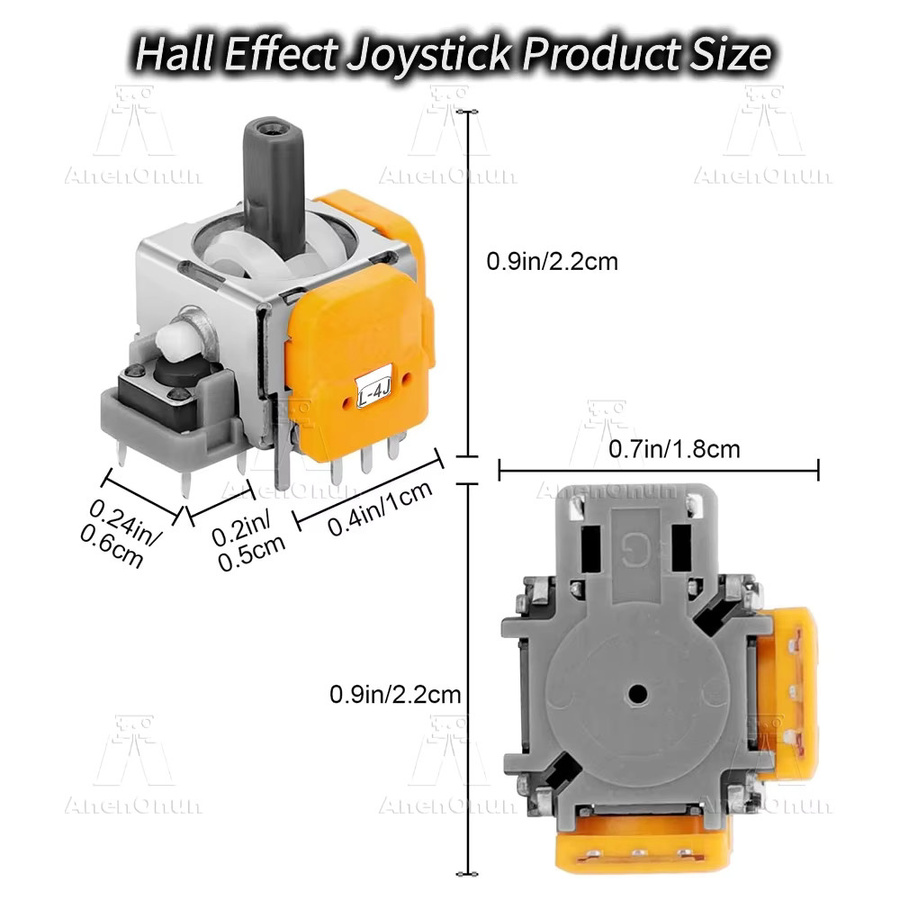 AnenOnun Hall-Effekt-Joystick für PS5-Controller als Anti-Drift Ersatz und Reparaturzubehör für 3D-Analogstick-Sensormodule in Multicolour - Bild 4
