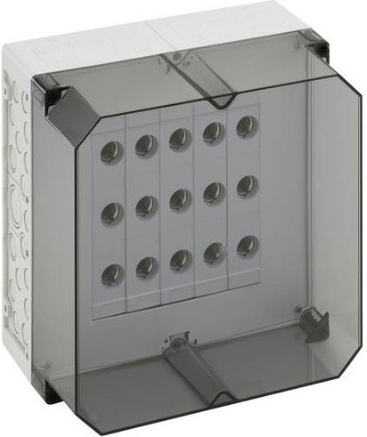 Spelsberg AKi-SN 25 Verteilerschrank in Grau und Transparent mit 1 Reihe - Bild 1