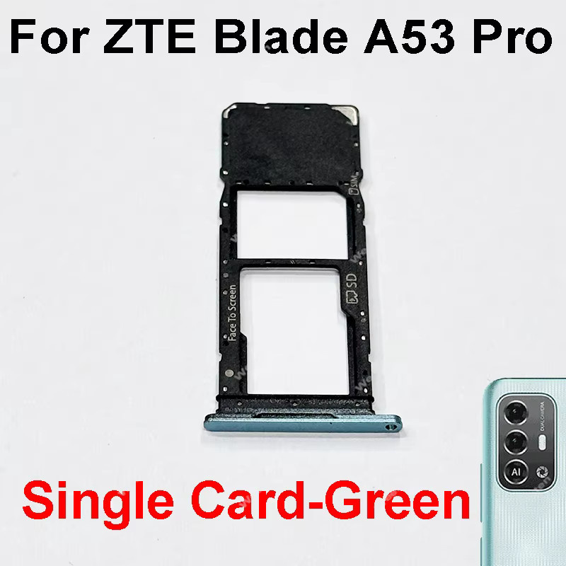 SIM Karten Slot Tray Halter Adapter für ZTE Blade A53 A73 Pro 4G 5G in Schwarz und Grün - Bild 2