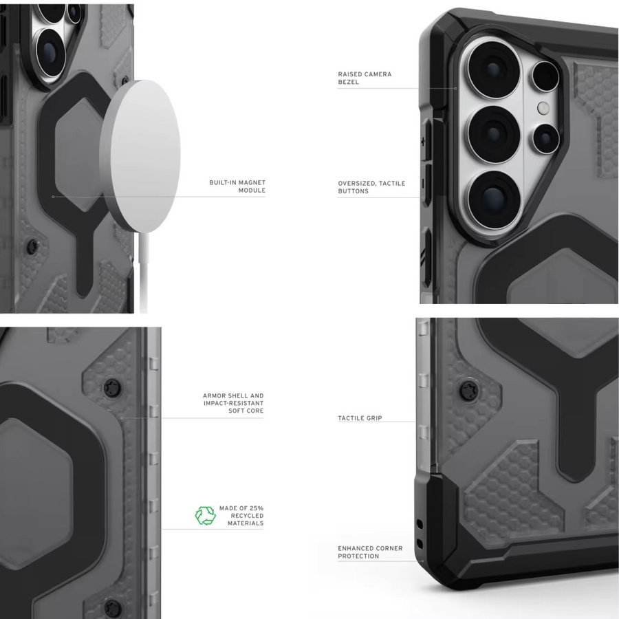 Pathfinder Stoßfeste Magnetische Panzerhülle für Samsung Galaxy S26 Ultra S25 Plus S24 S23 in Grün und Grau - Bild 2