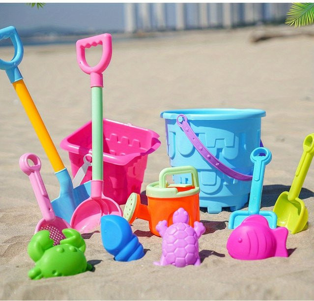 SONGYI Kinder Strand Spielzeug Set, Natur, Meerestiere, Kunststoff, Bunt / Mehrfarbig, Grün - Bild 1