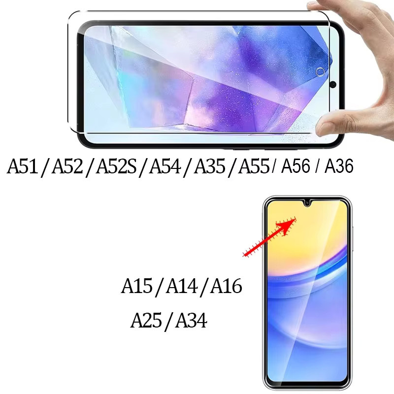 3er-Pack Samsung Displayschutzfolie aus 9H gehärtetem Glas, transparent, passend für Samsung A16, M16 und F16 - Bild 4