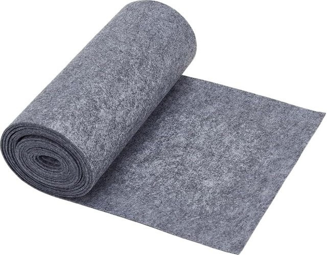 Graue Filzstoffrolle aus Polyester für DIY-Projekte und Kunsthandwerk, Breite: 23,9 cm, Länge: 300 cm - Bild 1