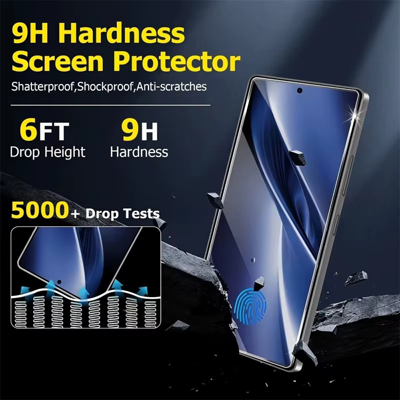 Displayschutz aus gehärtetem Glas für OnePlus 15, 13, 12 und Nord Serie mit staubfreier Installationsfolie, transparent - Bild 4
